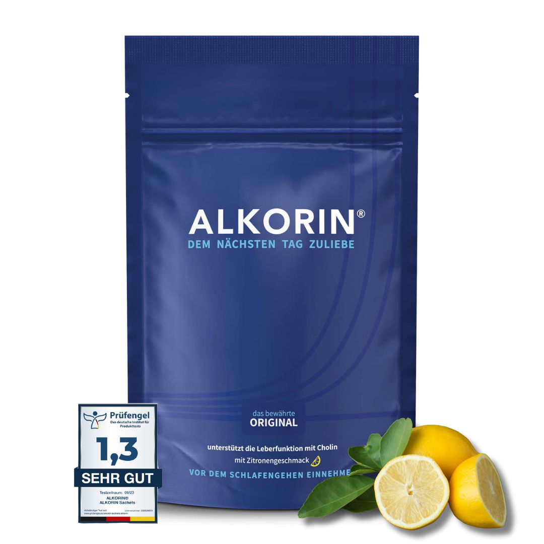 ALKORIN® 100g Beutel - Das bewährte Original. Dem nächsten Tag zuliebe. Unterstützt die Leberfunktion mit Cholin.