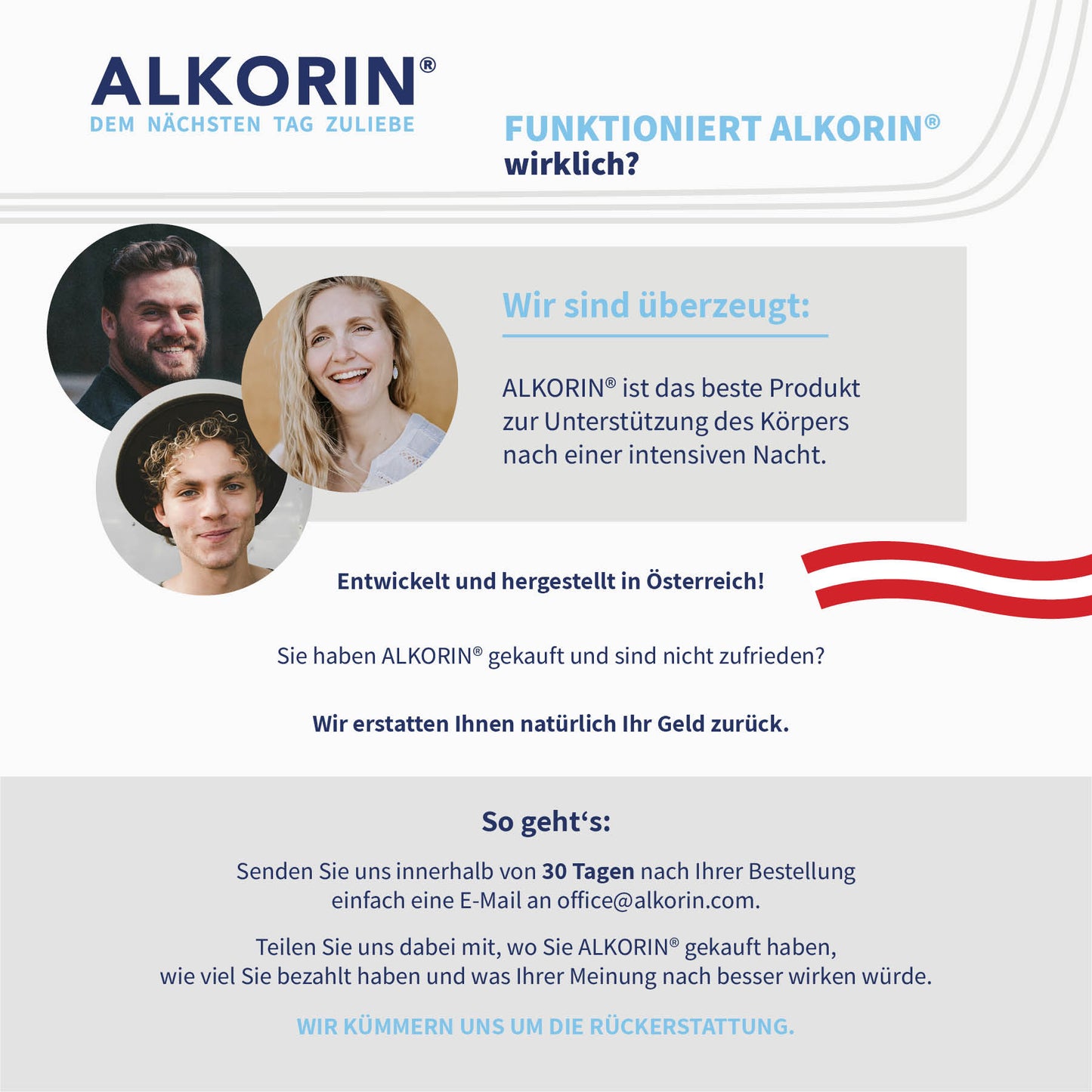 ALKORIN® 10 Sachets - Das bewährte Original. Dem nächsten Tag zuliebe. Unterstützt die Leberfunktion mit Cholin.