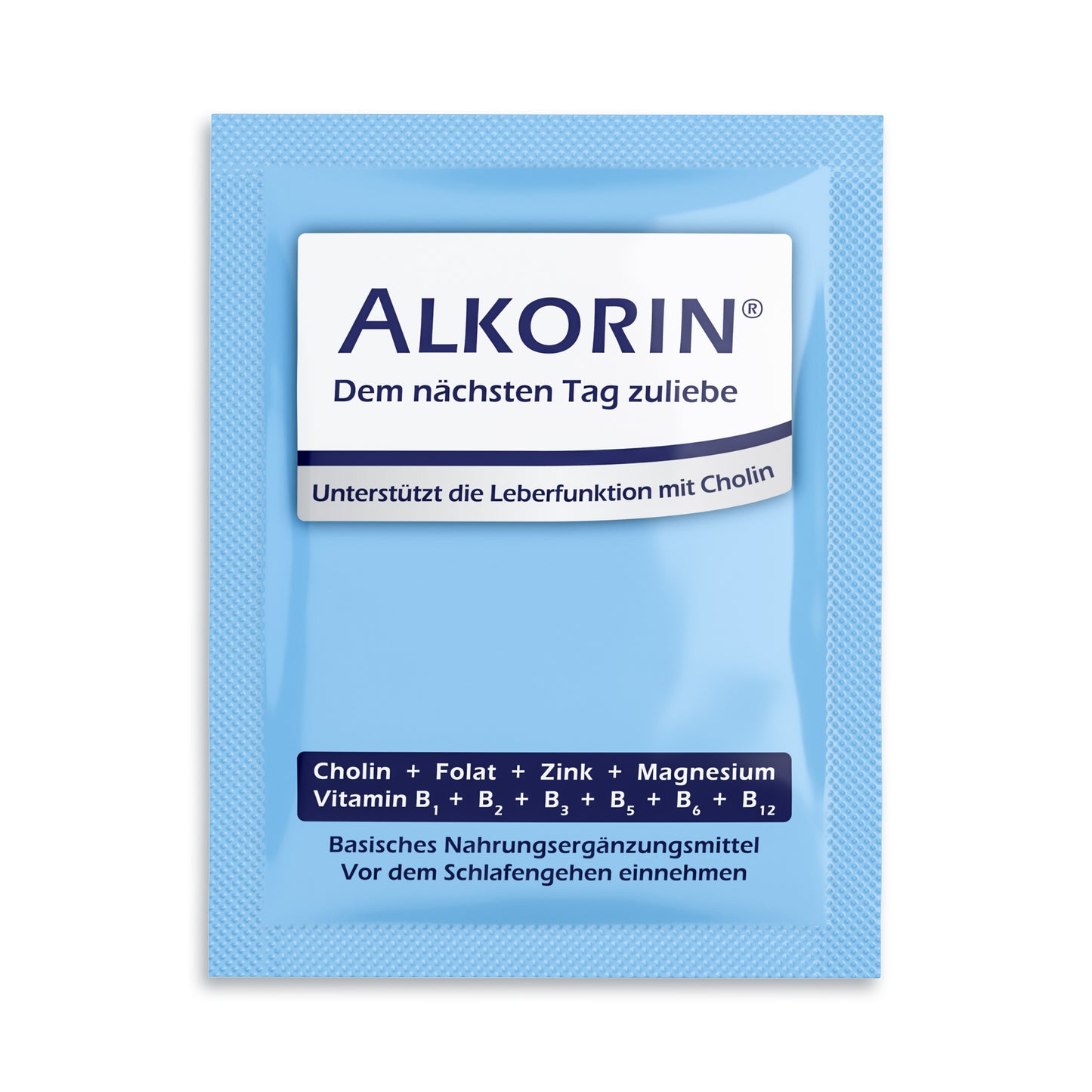 ALKORIN® 40 Sachets - Das bewährte Original. Dem nächsten Tag zuliebe. Unterstützt die Leberfunktion mit Cholin.