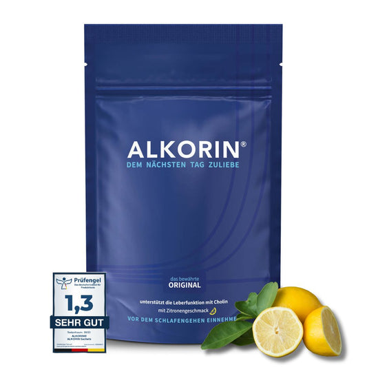 ALKORIN® 100g Beutel - Das bewährte Original. Dem nächsten Tag zuliebe. Unterstützt die Leberfunktion mit Cholin.